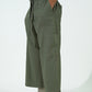 OVERSIZED 6-POCKETS CROPPED PANTS