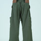OVERSIZED 6-POCKETS CROPPED PANTS