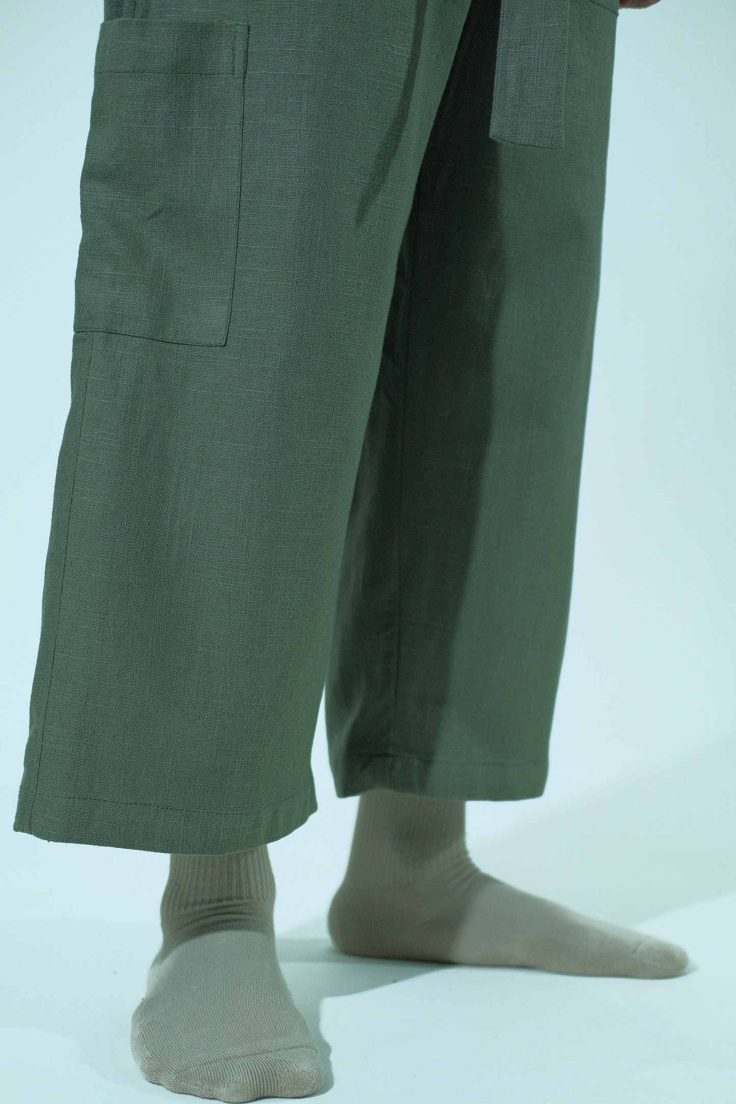OVERSIZED 6-POCKETS CROPPED PANTS