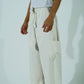 OVERSIZED 6-POCKETS CROPPED PANTS
