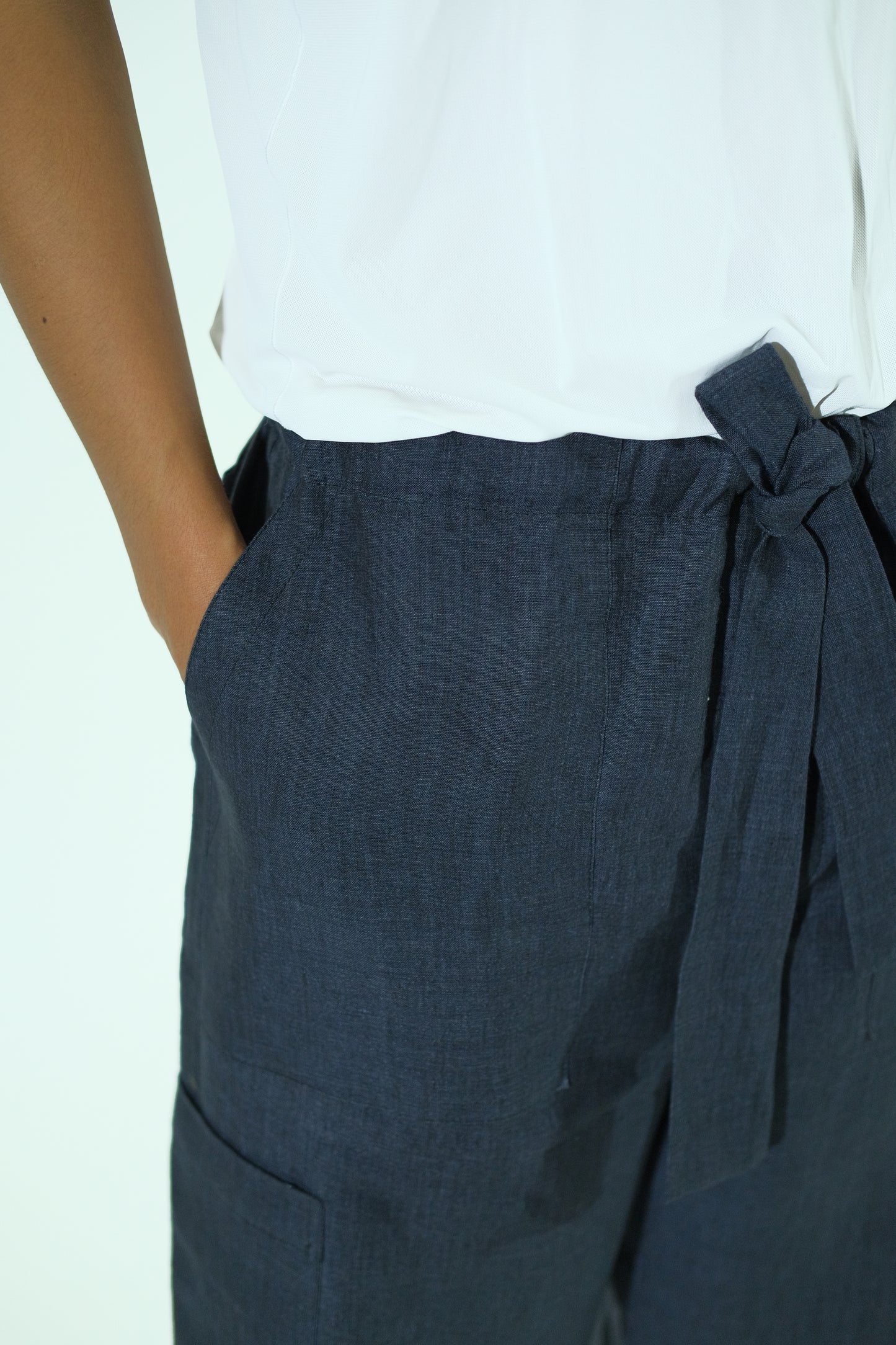 OVERSIZED 6-POCKETS CROPPED PANTS