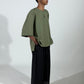 TELUK BELANGA CROPPED SLEEVE TOP