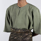TELUK BELANGA CROPPED SLEEVE TOP
